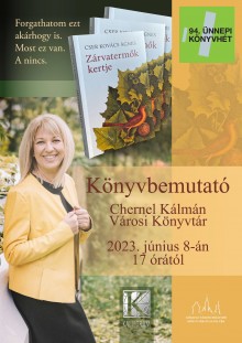 Könyvbemutató: Cser Kovács Ágnes  plakát