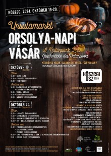 23. Orsolya-napi vásár, a Natúrpark Ízei Gasztronómiai Fesztivál  plakát