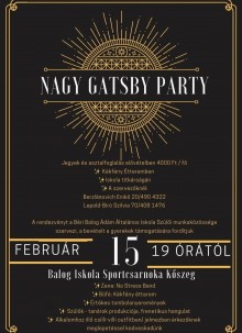 Nagy Gatsby Party  plakát