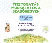 Tisztogatási munkálatok a Szabóhegyen  plakát